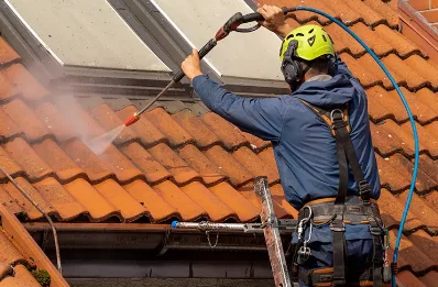 Démoussage et hydrofuge de toiture à Marnoz
